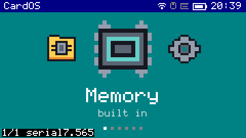 The photo viewer showing a screenshot of the launcher